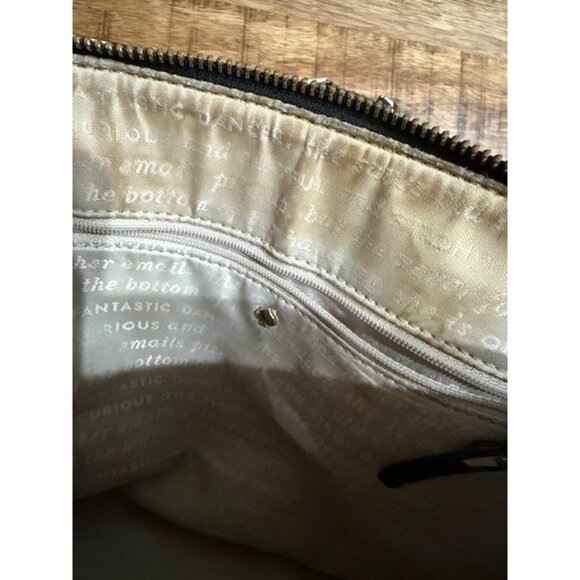 Kate Spade Black White Polka Dot Zip Dome Tote Satchel Purse Strap Double Handle - Picture 12 of 16